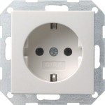 Gira 018803 Schuko-Steckdose 16A 250V System 55 Reinweiß glänzend 