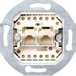 Gira 019000 UAE/IAE-Anschlussdose 2 x 8-p 8/8 SRK Einsatz 