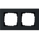 Gira 0212095 Abdeckrahmen 2f flach Gira E2 Schwarz m 