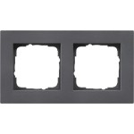 Gira 0212235 Abdeckrahmen 2f flach Gira E2 Anthrazit 