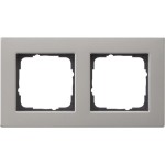 Gira 0212335 Abdeckrahmen 2f flach Gira E2 Edelstahl 
