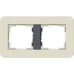 Gira 0212427 Abdeckrahmen 2f Gira E3 Sand/Anthrazit 