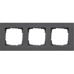 Gira 0213235 Abdeckrahmen 3f flach Gira E2 Anthrazit 