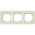 Gira 0213417 Abdeckrahmen 3f Gira E3 Sand/Reinweiß 