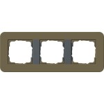 Gira 0213426 Abdeckrahmen 3f Gira E3 Umbra/Anthrazit 