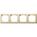 Gira 021401 Abdeckrahmen 4f Standard 55 Cremeweiß 