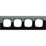 Gira 021405 Abdeckrahmen 4f Gira Esprit G Schwarz 