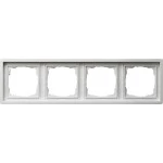 Gira 0214112 Abdeckrahmen 4f Flächenschalter Reinweiß 