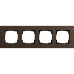 Gira 0214223 Abdeckrahmen 4f Gira Esprit Lin.Mpx.Dklbraun 