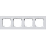 Gira 0214225 Abdeckrahmen 4f flach Gira E2 Reinweiß m 