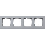 Gira 0214255 Abdeckrahmen 4f flach Gira E2 F Alu 