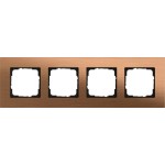 Gira 021438 Abdeckrahmen 4f Gira Esprit Bronze 