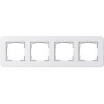 Gira 0214410 Abdeckrahmen 4f Gira E3 Reinweiß/Reinweiß 