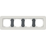 Gira 0214421 Abdeckrahmen 4f Gira E3 Hellgrau/Anthrazit 