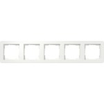 Gira 0215151 Abdeckrahmen 5f Gira E1 Reinweiß m 