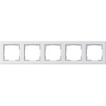 Gira 021522 Abdeckrahmen 5f Gira E2 Reinweiß m 