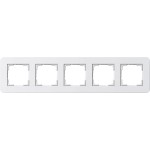Gira 0215410 Abdeckrahmen 5f Gira E3 Reinweiß/Reinweiß 