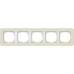 Gira 0215417 Abdeckrahmen 5f Gira E3 Sand/Reinweiß 