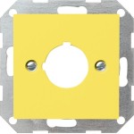 Gira 027102 Abd. Tragring Taster Ø 22,5 mm System 55 Gelb 
