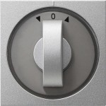 Gira 066626 Abd. Knebel Zeitsch. + Jalousie System 55 F Alu 