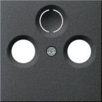 Gira 086928 Abd. Koaxial-Antennensteckd. System 55 Anthrazit 