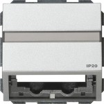 Gira 087065 Datenhaube Tragring + BSF Gira TX_44 F Alu 