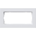 Gira 1002225 Abdeckrahmen 2f o.M. flach Gira E2 Reinweiß m 
