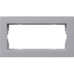 Gira 1002255 Abdeckrahmen 2f o.M. flach Gira E2 F Alu 