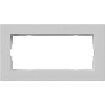 Gira 1002375 Abdeckrahmen 2f o.M. flach Gira E2 Grau m 