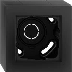 Gira 106109 AP-Gehäuse 1f + Rahmen Gira E2 Schwarz m 