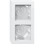 Gira 106229 AP-Gehäuse 2f + Rahmen Gira E2 Reinweiß 
