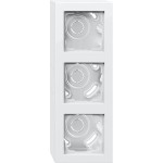 Gira 106329 AP-Gehäuse 3f + Rahmen Gira E2 Reinweiß 
