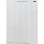 Gira 109000 Beschriftungsbögen 38 x 54 mm Zubehör 