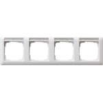 Gira 109403 Abdeckrahmen 4f waager. BSF Standard 55 Reinweiß 