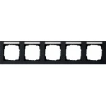 Gira 109509 Abdeckrahmen 5f waager. BSF Gira E2 Schwarz m 