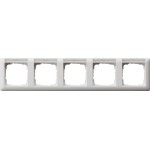 Gira 109527 Abdeckrahmen 5f waager. BSF Standard 55 Reinweiß m 