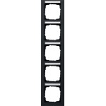 Gira 111509 Abdeckrahmen 5f senkr. BSF Gira E2 Schwarz m 