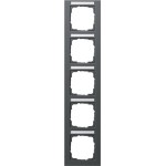 Gira 111523 Abdeckrahmen 5f senkr. BSF Gira E2 Anthrazit 