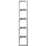 Gira 111527 Abdeckrahmen 5f senkr. BSF Standard 55 Reinweiß m 