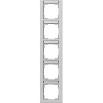 Gira 111537 Abdeckrahmen 5f senkr. BSF Gira E2 Grau m 