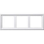 Gira 131303 Montageadapter 3f Gira E2 Reinweiß 