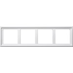 Gira 131403 Montageadapter 4f Gira E2 Reinweiß 