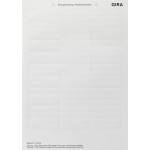 Gira 145000 Beschriftungsbögen 60,7 x 11,8 mm Zubehör 
