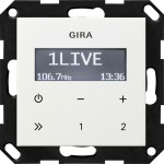 Gira 228403 UP-Radio RDS o.Lautsprecher System 55 Reinweiß 