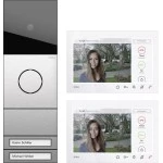 Gira 2432920 ZFH-Paket Wohnungsstation Video AP 7 System 106 Edelstahl 