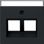 Gira 2640005 Abd. 30° + BSF f. Tragring MJ 2f System 55 Schwarz m 