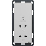 Gira 2820015 Rasiersteckd. 115 - 230 V System 55 Grau m 