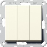 Gira 283201 Wippschalter BS 3f AusWe System 55 Cremeweiß 