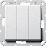 Gira 283226 Wippschalter 3f Wechselsch. System 55 F Alu 