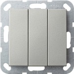 Gira 2832600 Wippschalter BS 3f AusWe System 55 Edelstahl(lack.) 